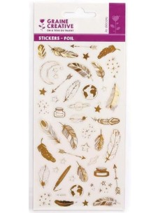 STICKERS TRANSPARENT FOIL OR PLUMES