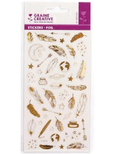 STICKERS TRANSPARENT FOIL OR PLUMES