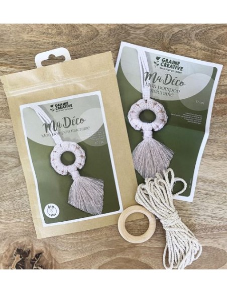 KIT MACRAME : MON POMPON MACRAME
