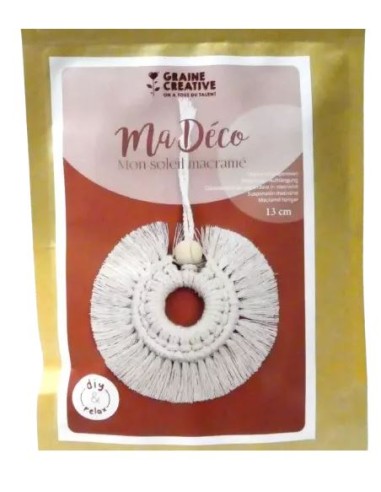 KIT MACRAME : MON SOLEIL MACRAME