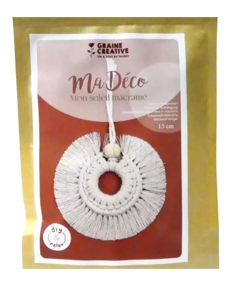 KIT MACRAME : MON SOLEIL MACRAME