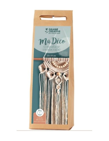 KIT MACRAME COQUILLAGE 22X55cm