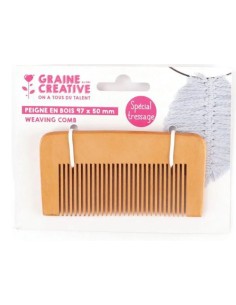 Peigne pour tressage - 97 x 50 mm - Graine Créative