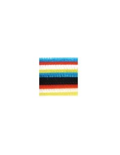 SACHET DE 10 BRINS CHENILLE - Ø6MM - 5 COULEURS - 300mm