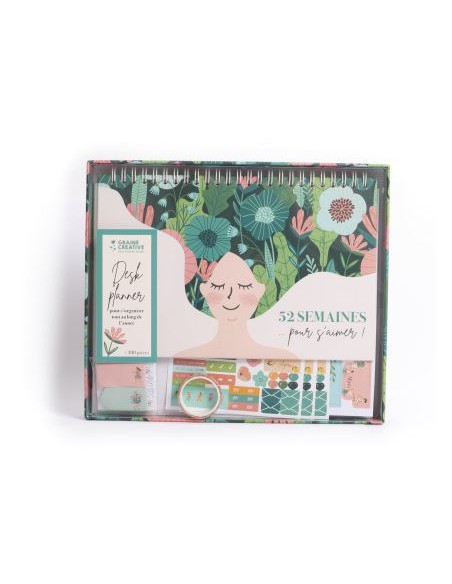 DESK PLANNER +300 PIECES : 52 SEMAINES POUR S'AIMER