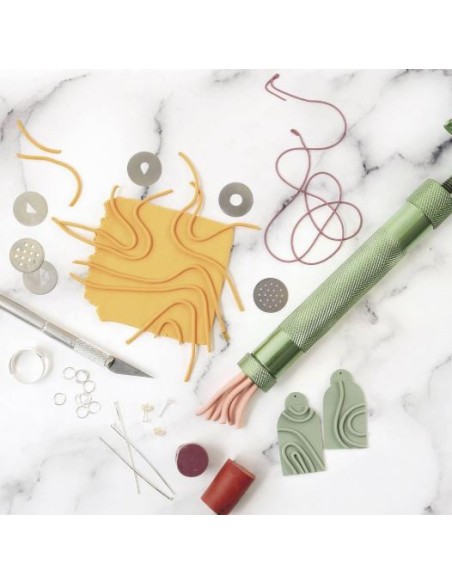 COFFRET DIY BIJOUX LINE ART EN PATE POLYMERE