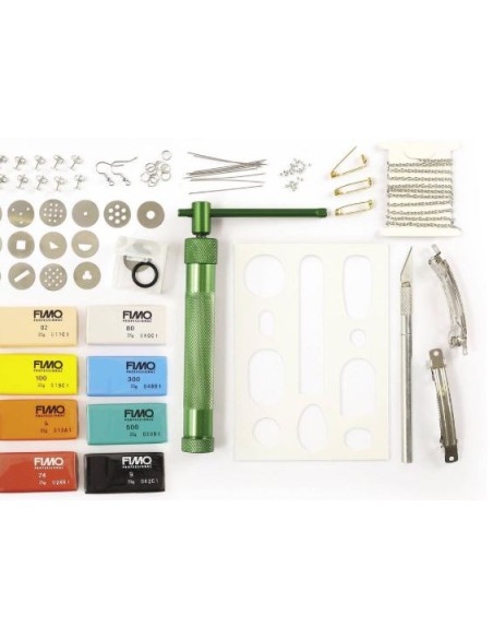 COFFRET DIY BIJOUX LINE ART EN PATE POLYMERE