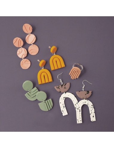 COFFRET DIY BIJOUX LINE ART EN PATE POLYMERE