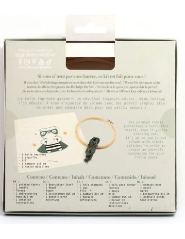 KIT BRODERIE : CHAT MASQUE