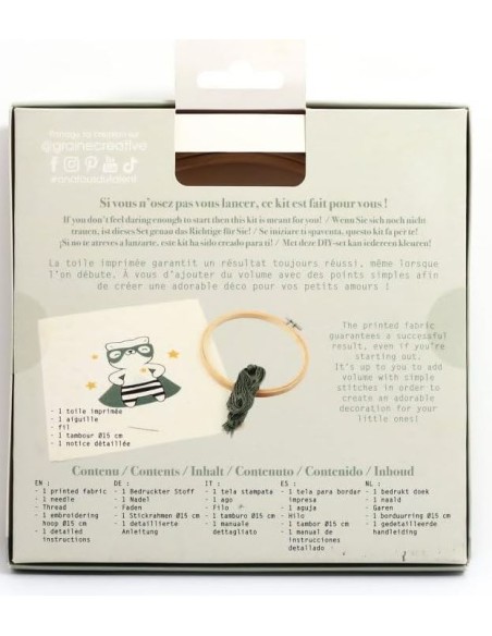 KIT BRODERIE : CHAT MASQUE