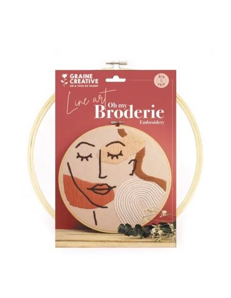 kIT BRODERIE VISAGE  LINE ART