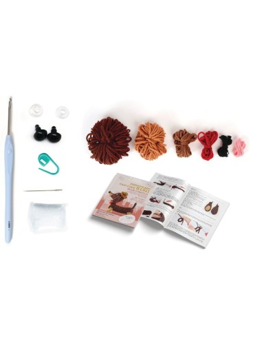 KIT CROCHET AMIGURUMI ABEL LE TECKEL