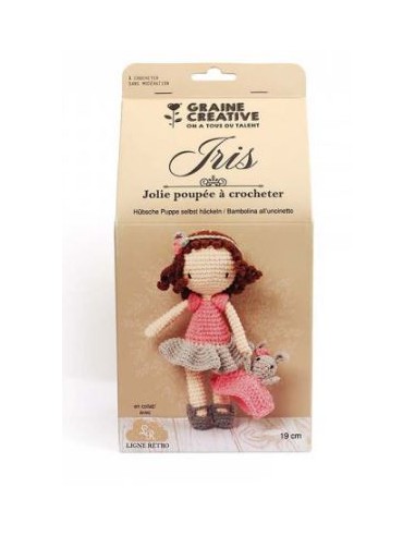 KIT CROCHET POUPEE IRIS
