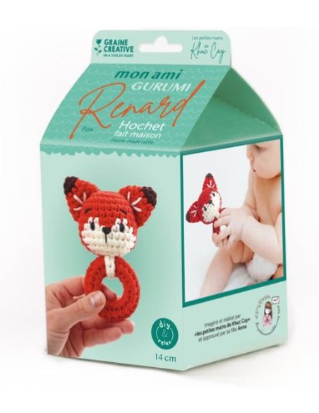 KIT CROCHET HOCHET RENARD