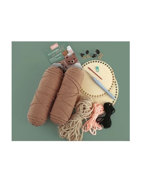 KIT 2 CORBEILLES CROCHET OURSON