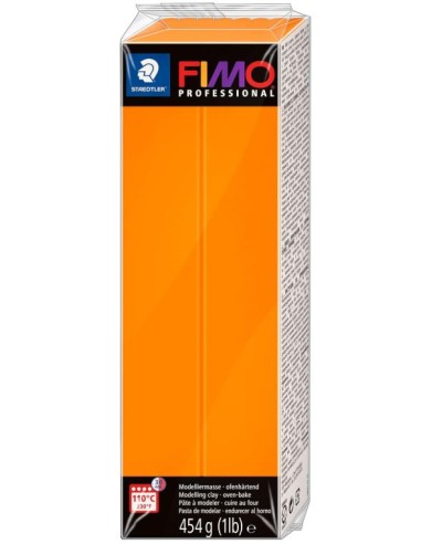 PATE POLYMERE FIMO SOFT PROFESSIONNEL  MANDARINE 454g