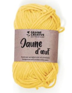 FIL DE COTON JAUNE