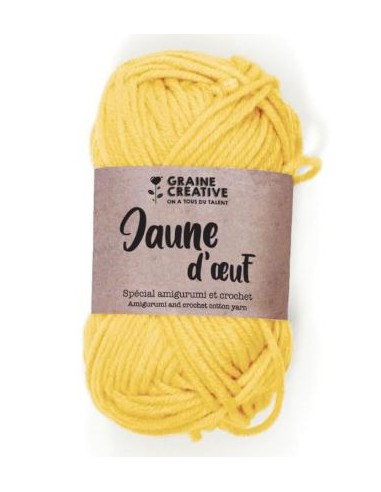 FIL DE COTON JAUNE