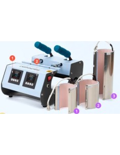 PRESSE À MUGS 3 EN 1 DOUBLE STATION 2