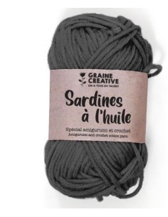 FIL DE COTON GRIS FONCE