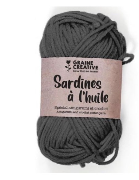 FIL DE COTON GRIS FONCE