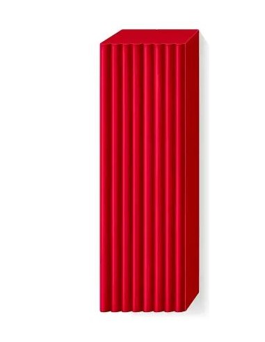 PATE POLYMERE FIMO SOFT  ROUGE CERISE  454g