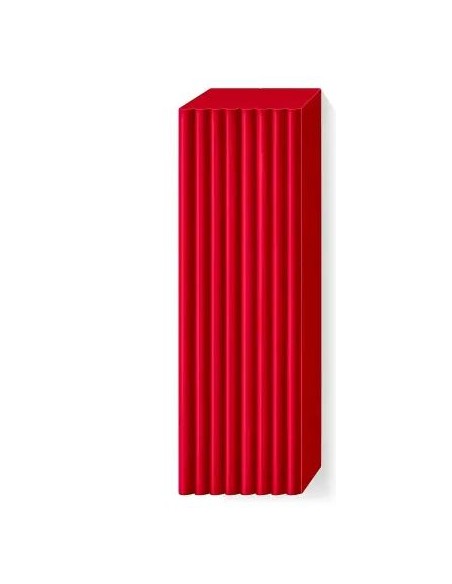 PATE POLYMERE FIMO SOFT  ROUGE CERISE  454g