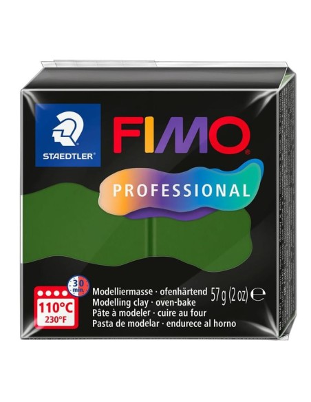 PATE FIMO PROFESSIONNEL VERT FEUILLE 57g