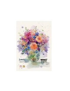 Carte double bouquet de fleurs