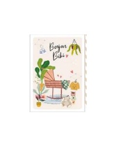 Carte double  + enveloppe "Bonjour Bébé"