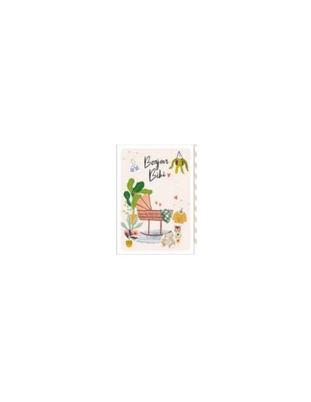 Carte double  + enveloppe "Bonjour Bébé"
