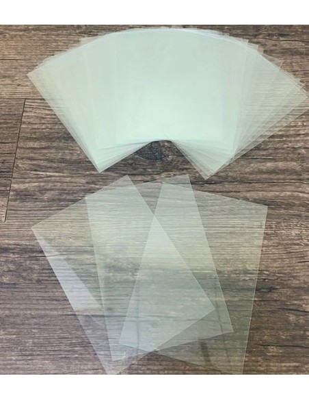 ACETATE 15.5X10.5 (Feuille acetate pour scrap & shaker) lot de 25 feuilles