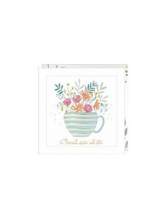 Carte double 15x15 + enveloppe "Prends soin de toi "