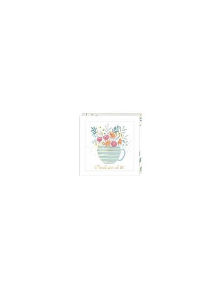 Carte double 15x15 + enveloppe "Prends soin de toi "