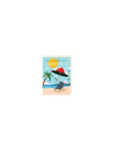Carte double maxi 24x32+ enveloppe satinée "Ma nouvelle vie COMMENSE ! "