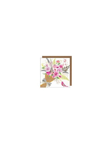 Carte double 17x17 + enveloppe