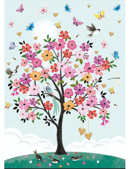 Carte double maxi 24x32 + enveloppe satinée