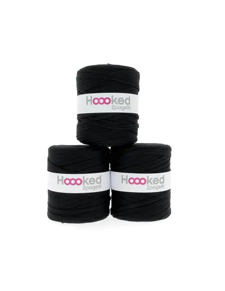 Bobine fil à tricoter tee-shirt NOIR