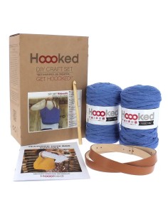 Sac fourre-tout en crochet Toscana Bleu kit complet
