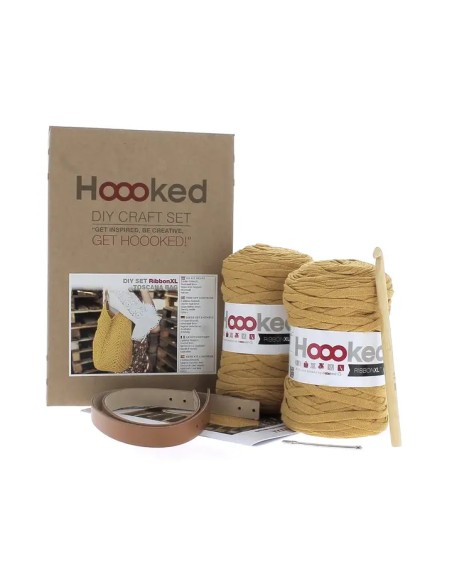 Sac fourre-tout en crochet Toscana Ocre kit complet