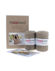 Sac crochet surdimensionné beige kit complet DIY