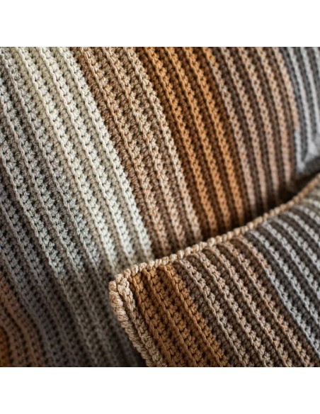 kit crochet coussin beige camel