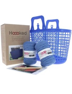 Sac Shopping au crochet  bleu impérial kit complet
