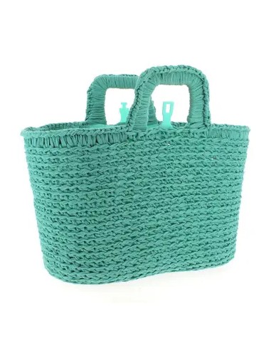 Sac Shopping au crochet  vert kit complet