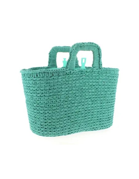 Sac Shopping au crochet  vert kit complet