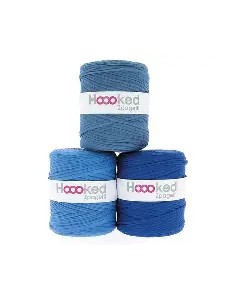 Bobine fil à tricoter tee-shirt Bleu