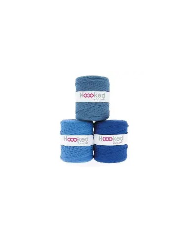 Bobine fil à tricoter tee-shirt Bleu