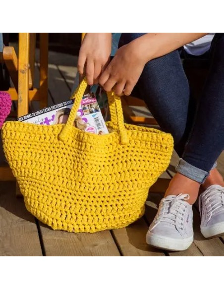 Kit crochet Sac de plage Jaune citron