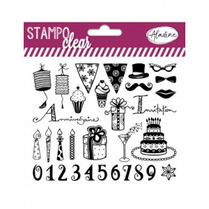 Stampo clear anniversaire adulte