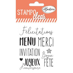 Stampo clear individuel mots